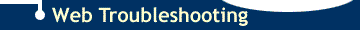 Web Troubleshooting